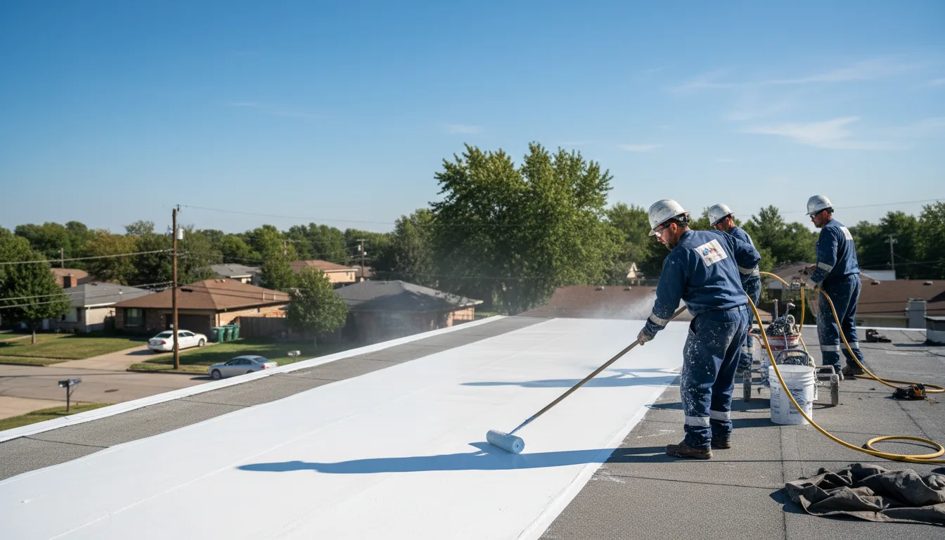 Commercial roof coating in Caney, OK near me